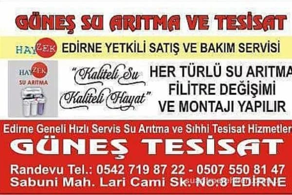 Güneş Tesisat Su Arıtma kapak görseli