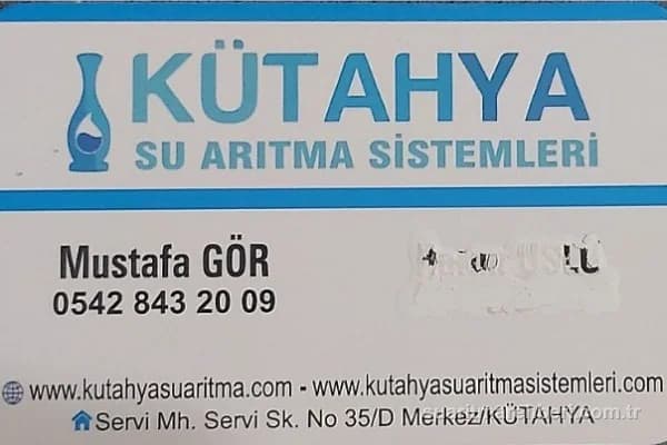 Kütahya Su Arıtma Sistemleri kapak görseli